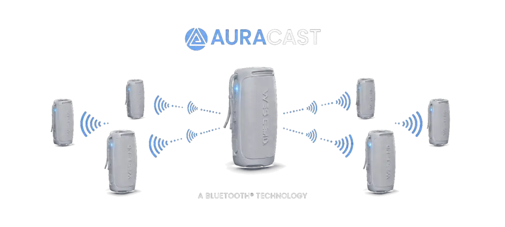 Auracast-yhteys useille Westend-kaiuttimille